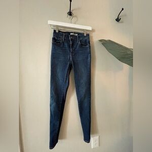 Levi's Blue High-rise skinny jeans
